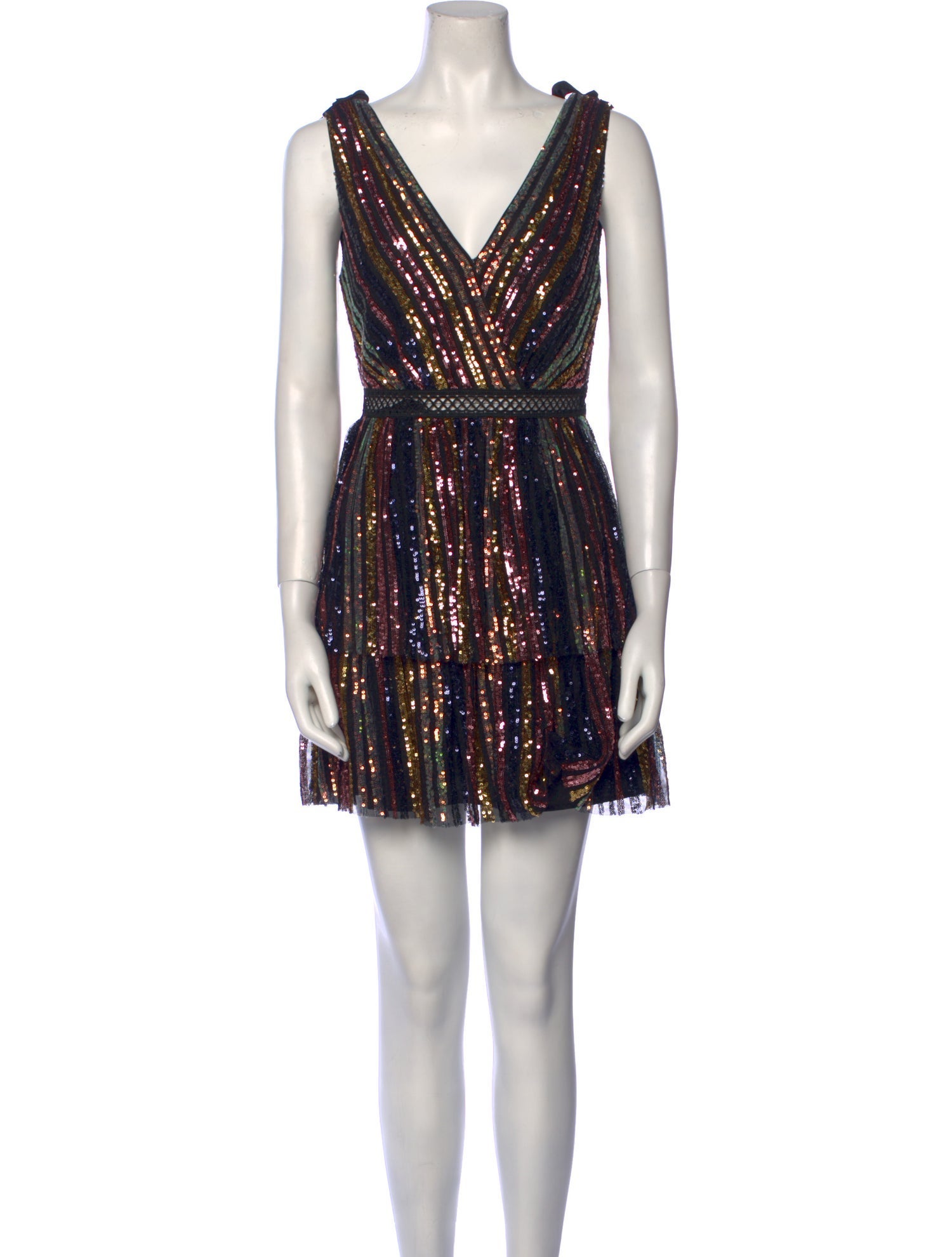 Self-Portrait Printed Mini Dress