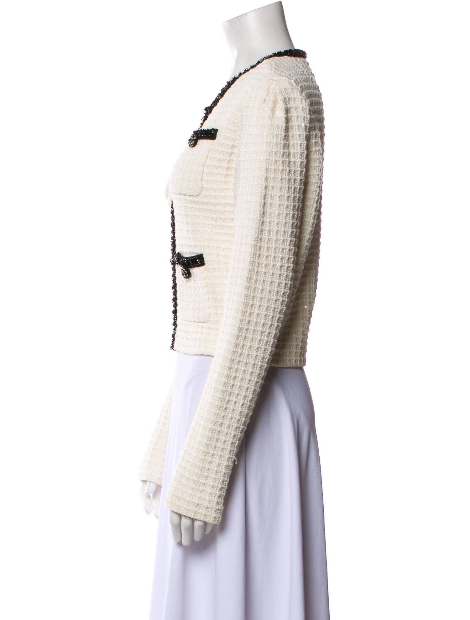 Self-Portrait Tweed Pattern Evening Jacket