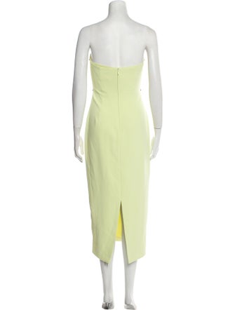 Self-Portrait Strapless Midi Length Dress