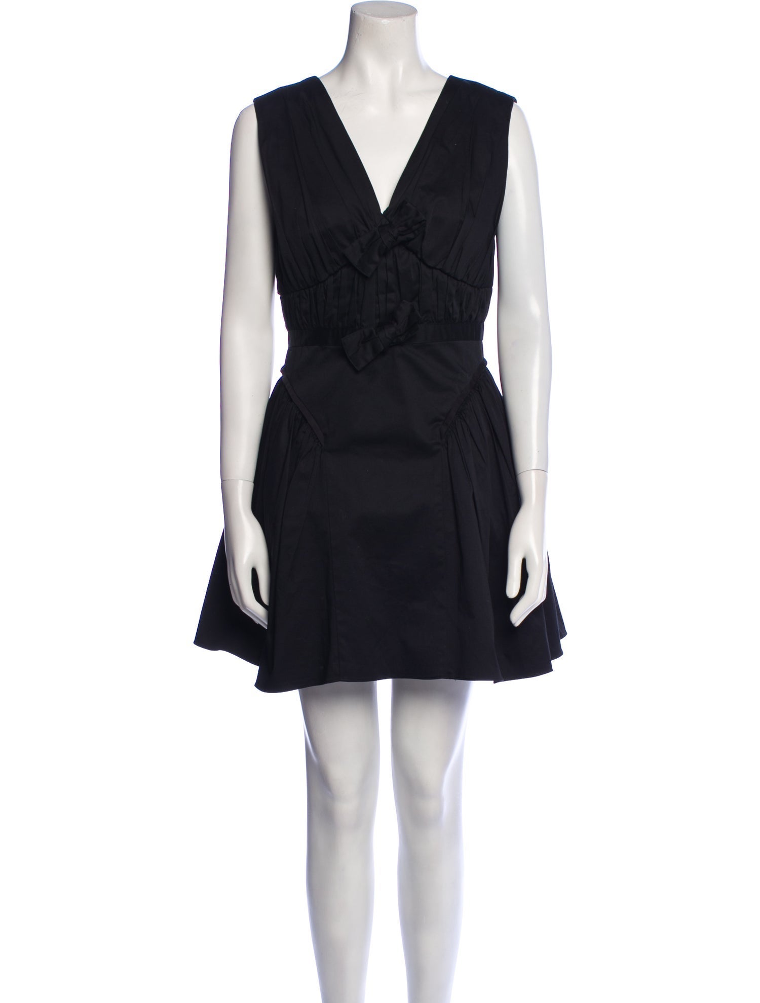 Self-Portrait V-Neck Mini Dress