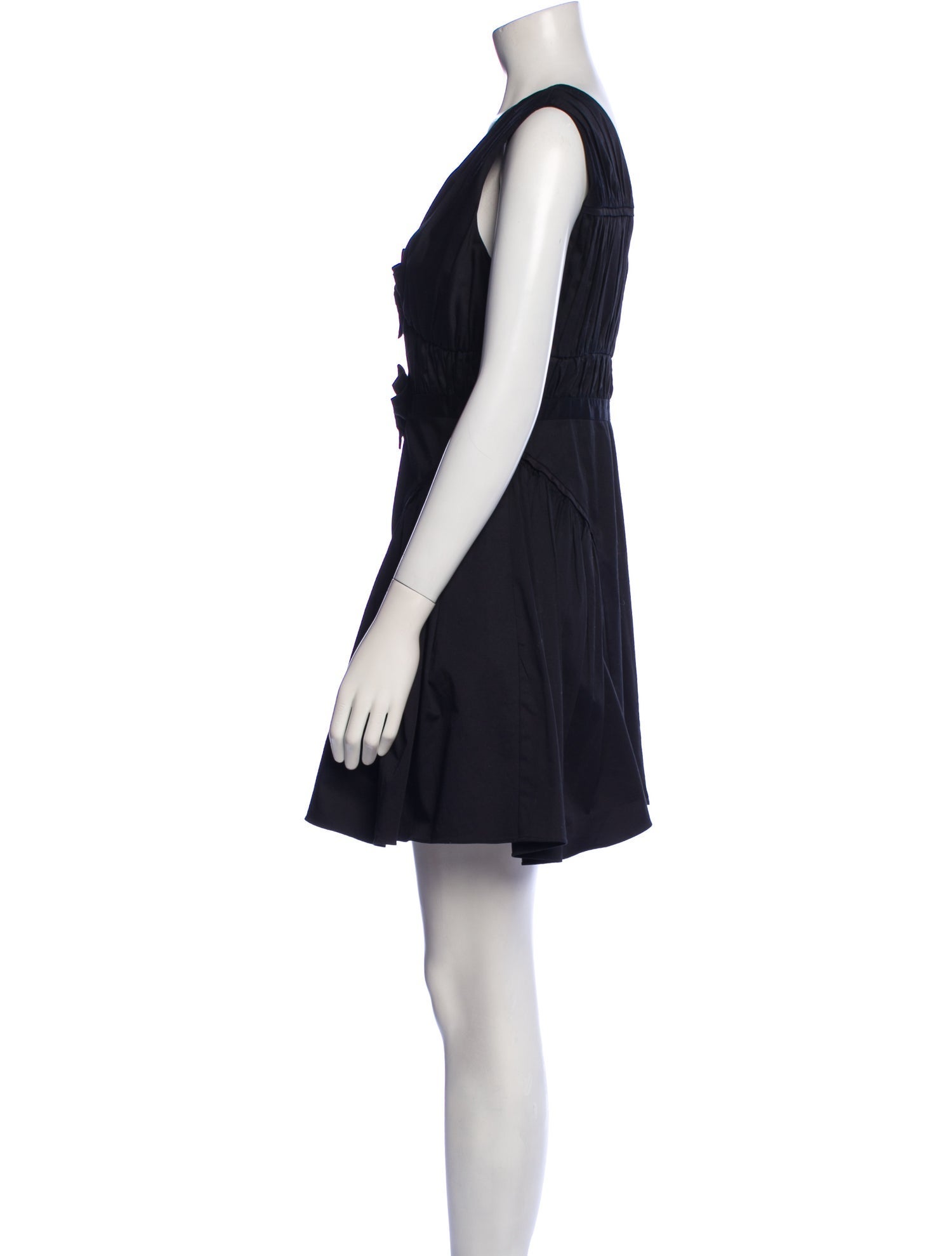 Self-Portrait V-Neck Mini Dress