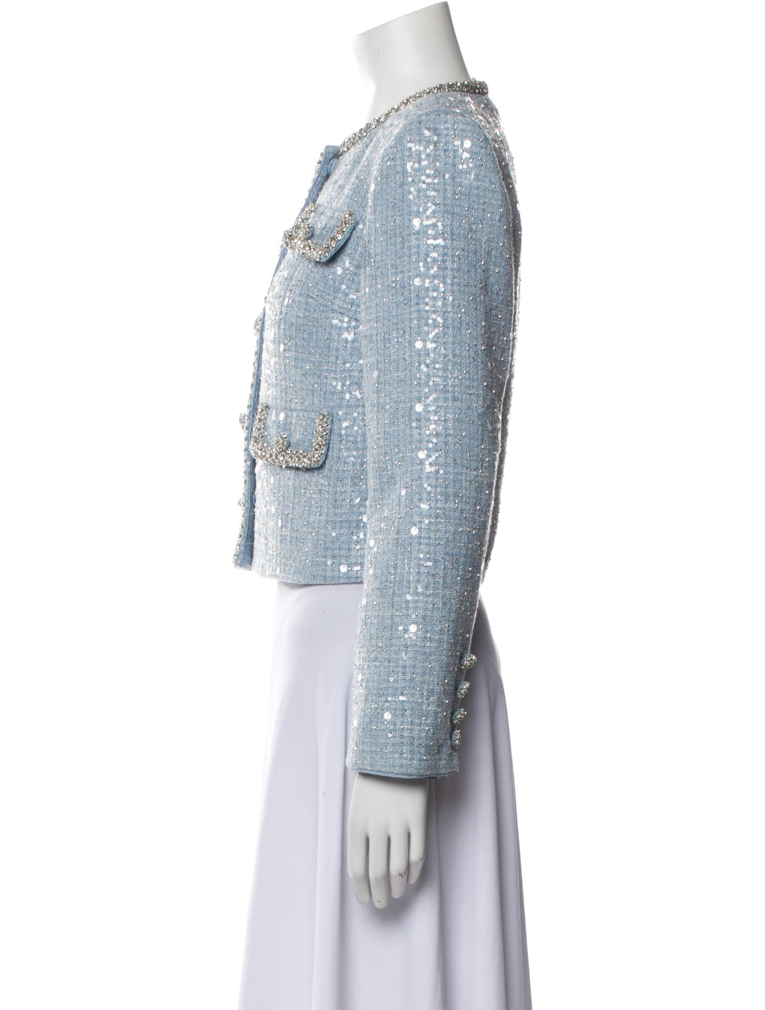 Self-Portrait Tweed Pattern Evening Jacket