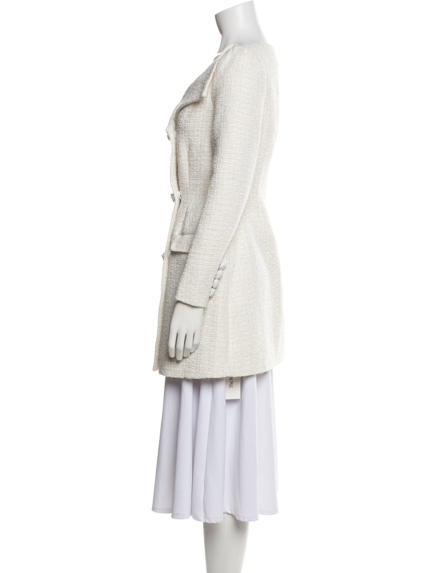 Self-Portrait Tweed Pattern Peacoat w/ Tags