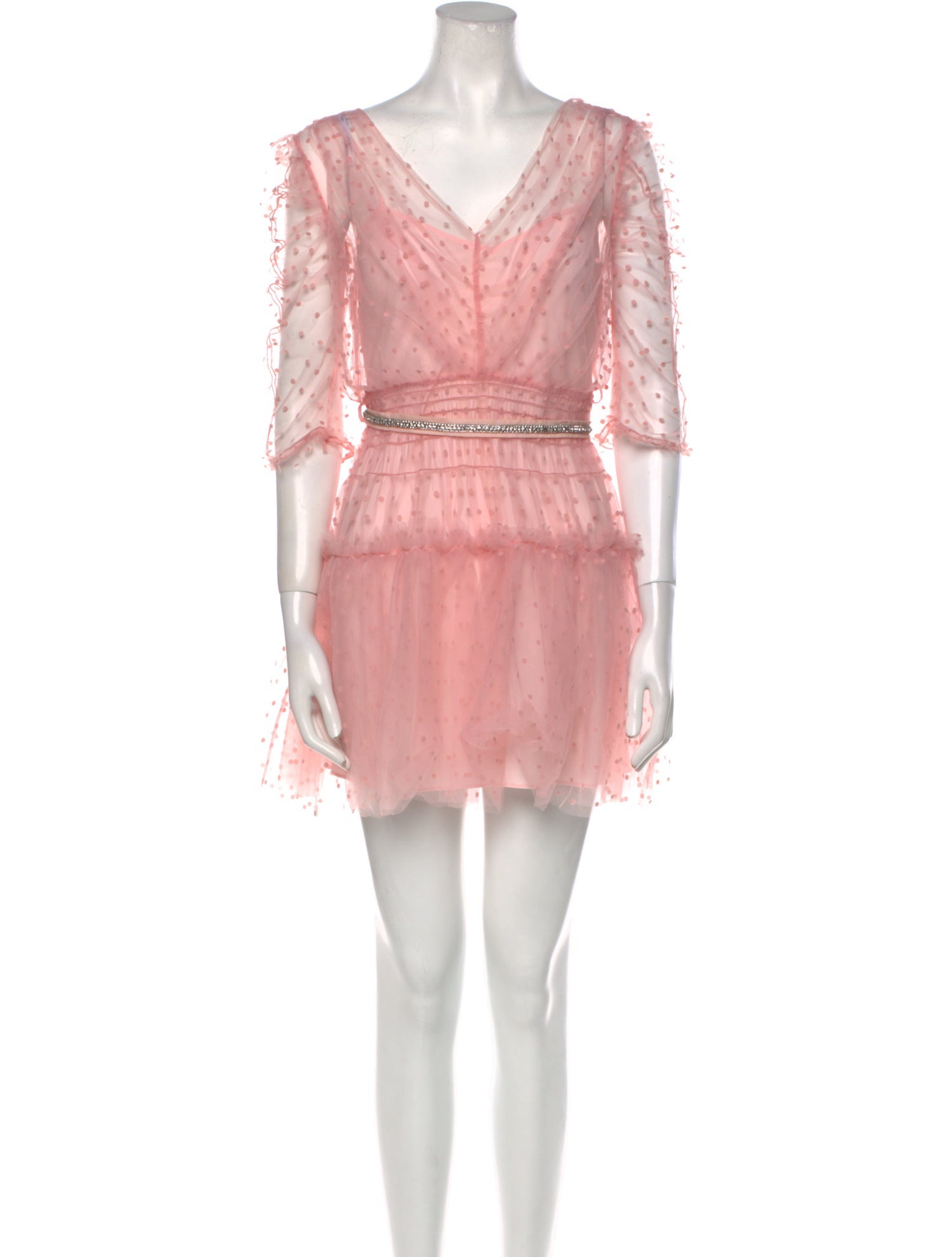 Self-Portrait V-Neck Mini Dress w/ Tags