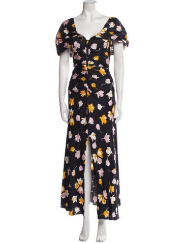 Self-Portrait Dresses Floral Print Long Dress XS