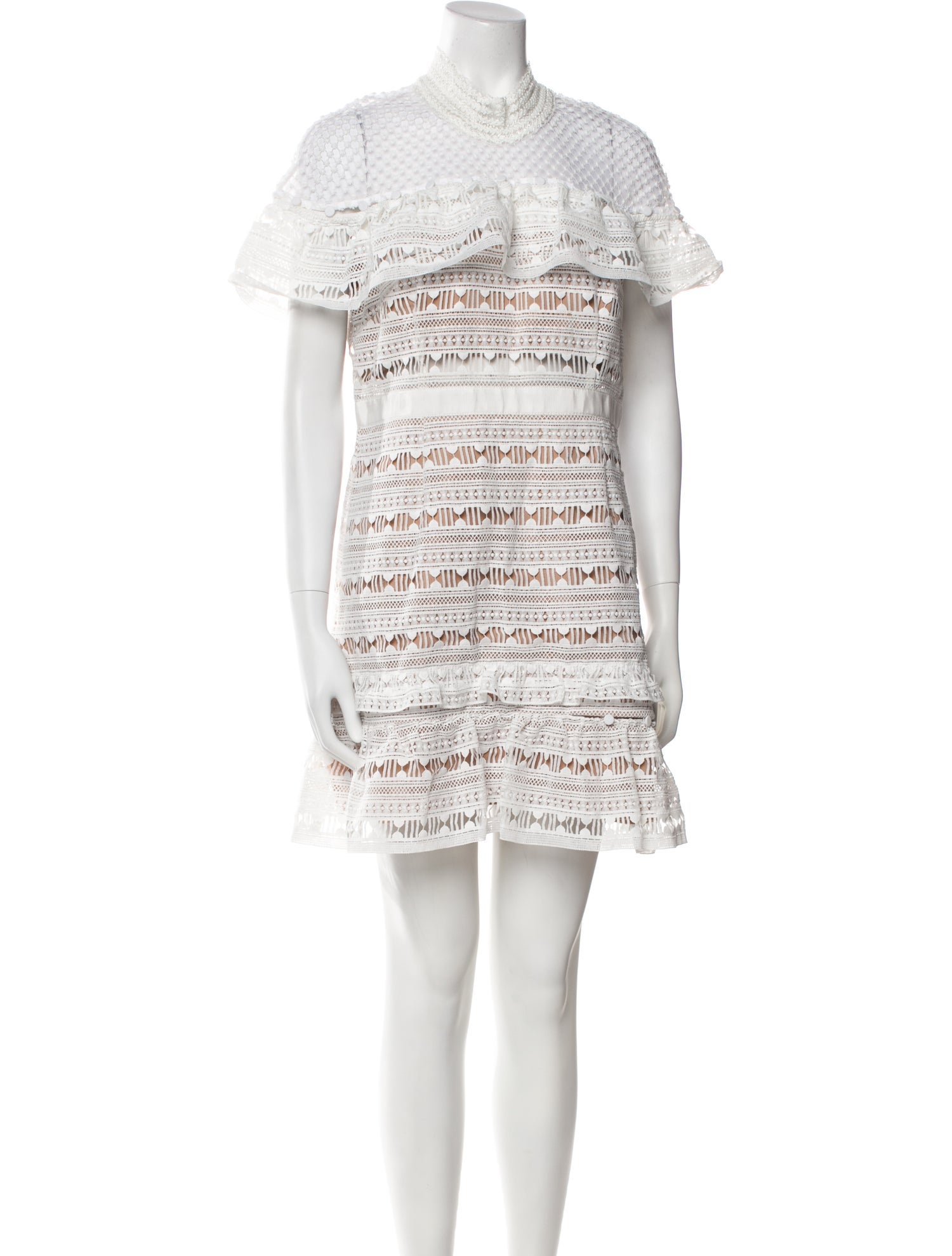 Self-Portrait Lace Pattern Mini Dress w/ Tags