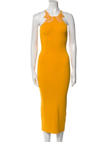 Self-Portrait Dresses Halterneck Midi Length Dress S