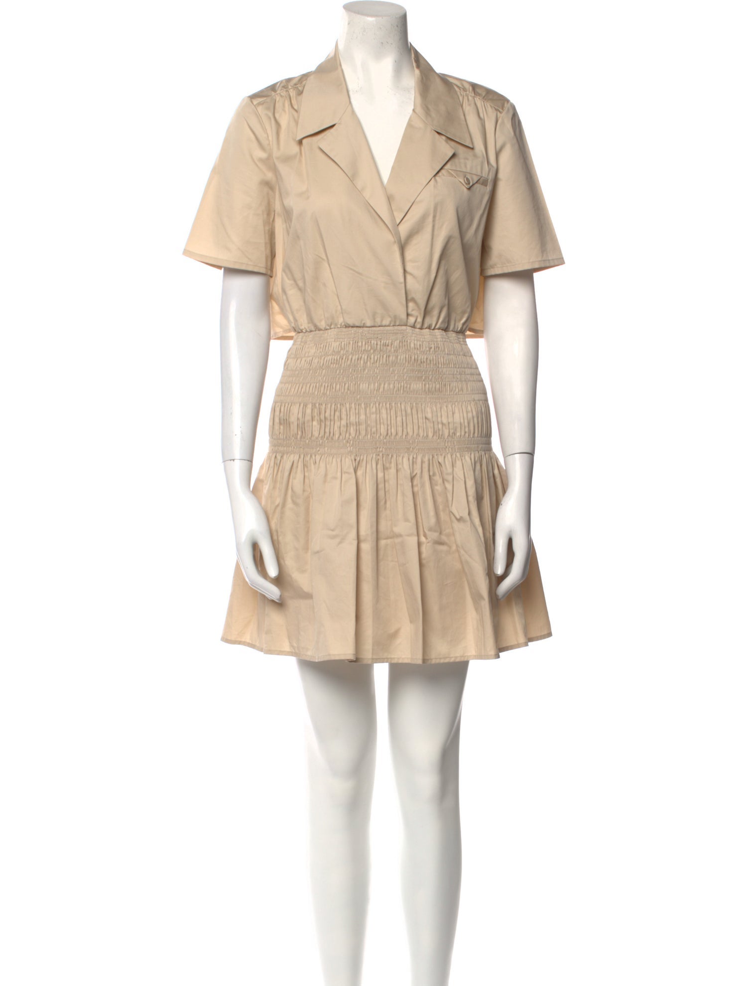 Self-Portrait V-Neck Mini Dress