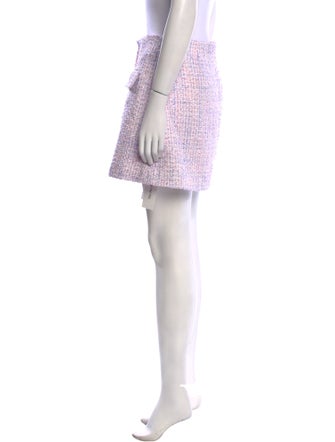 Self-Portrait Tweed Pattern Mini Skirt