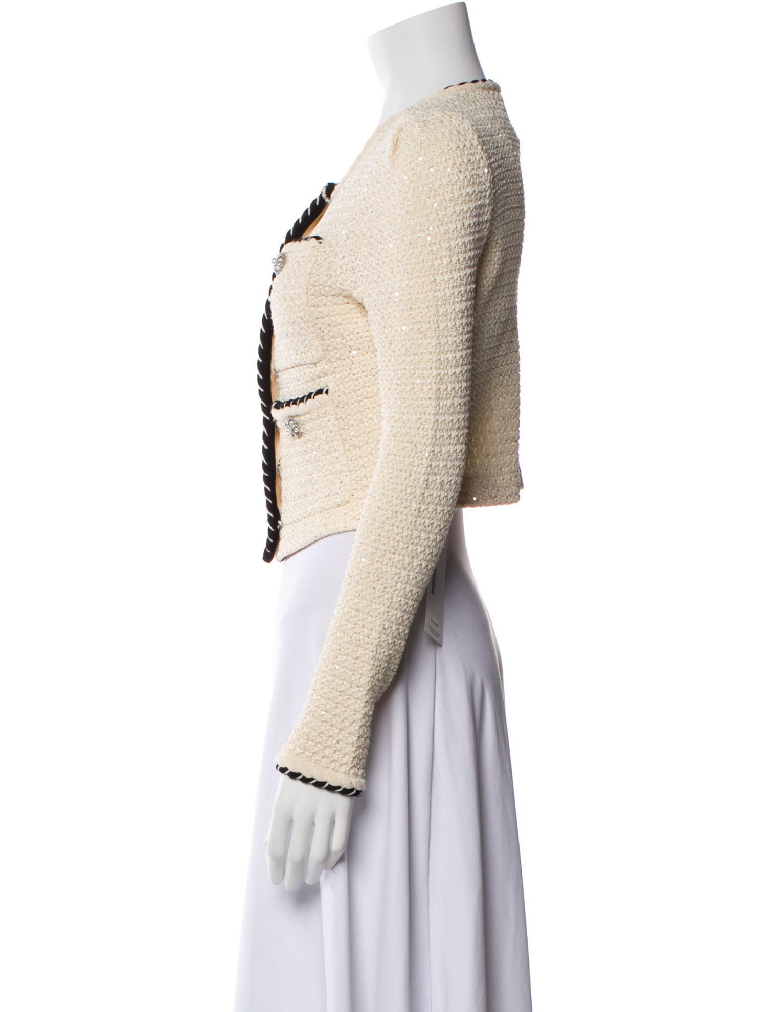 Self-Portrait Tweed Pattern Evening Jacket