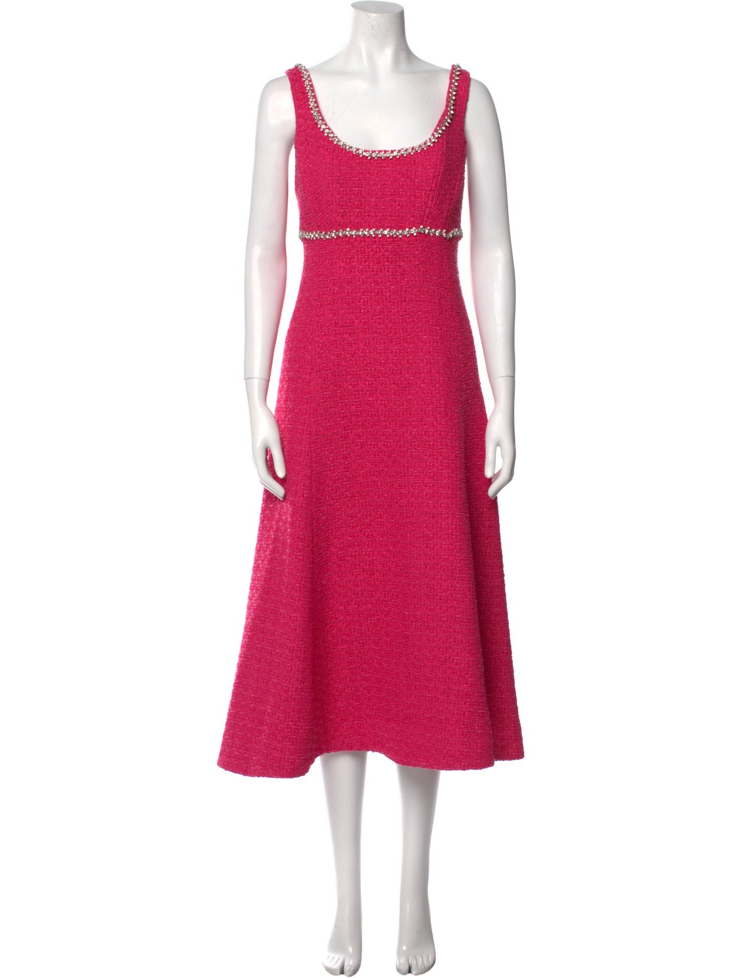 Self-Portrait Scoop Neck Long Dress