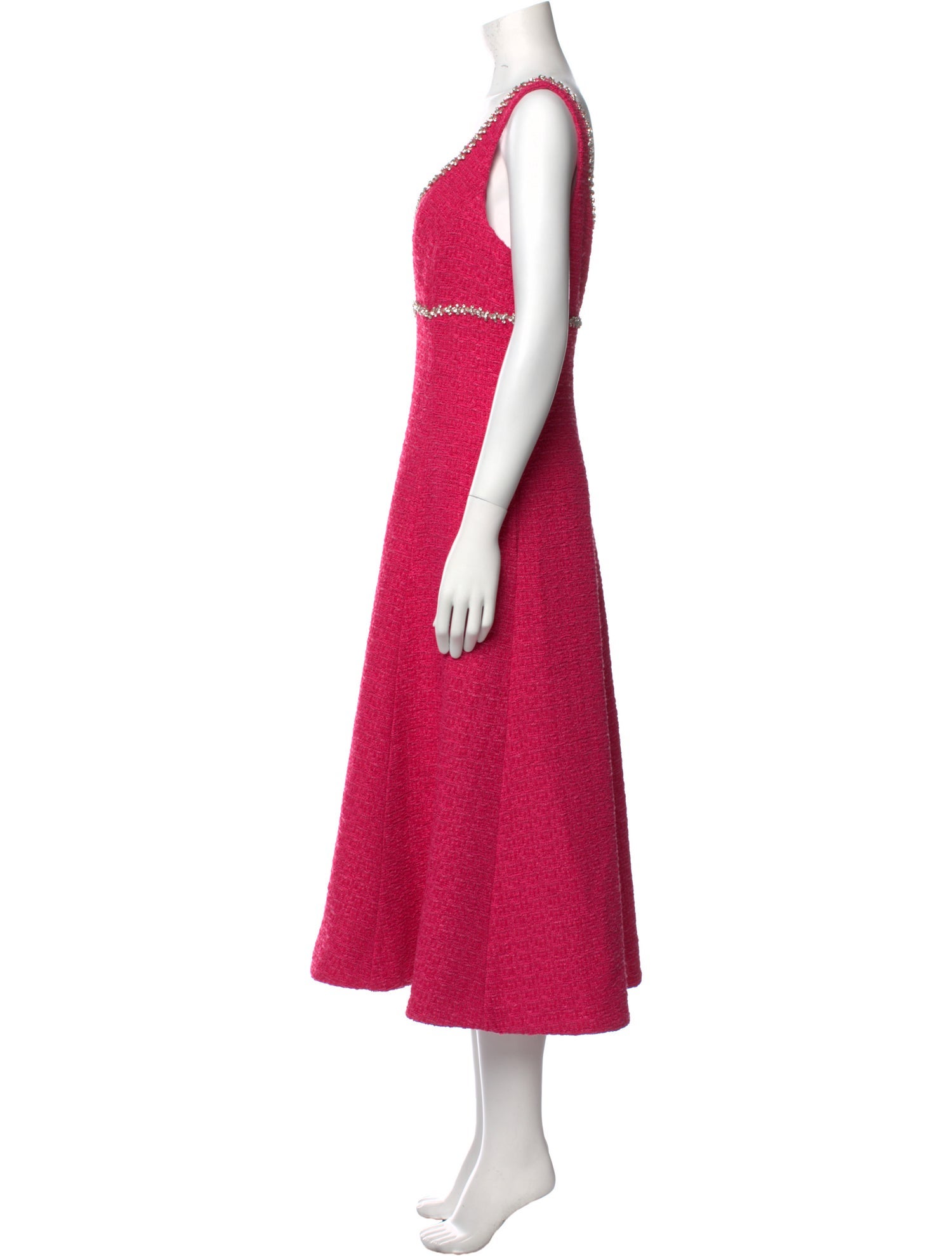 Self-Portrait Scoop Neck Long Dress