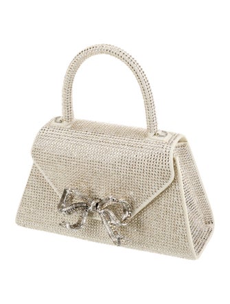 Self-Portrait Crystal Top Handle Bag