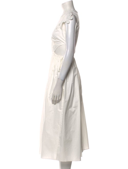 Self-Portrait Crew Neck Long Dress