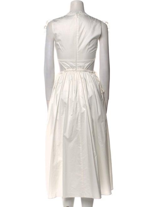 Self-Portrait Crew Neck Long Dress