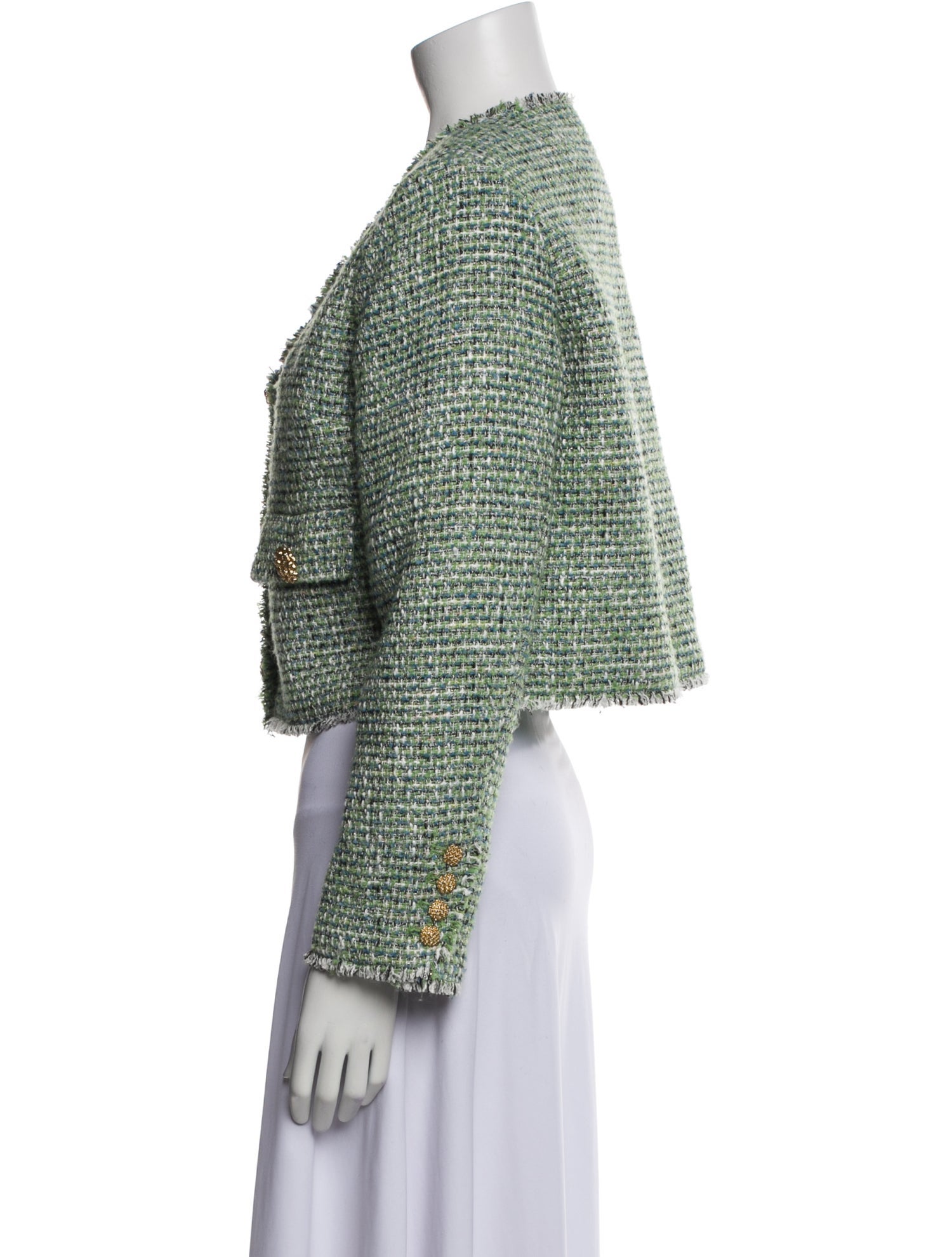 Self-Portrait Tweed Pattern Jacket