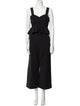 Self-Portrait Peplum Detail Jumpsuit Square Neckline Jumpsuit