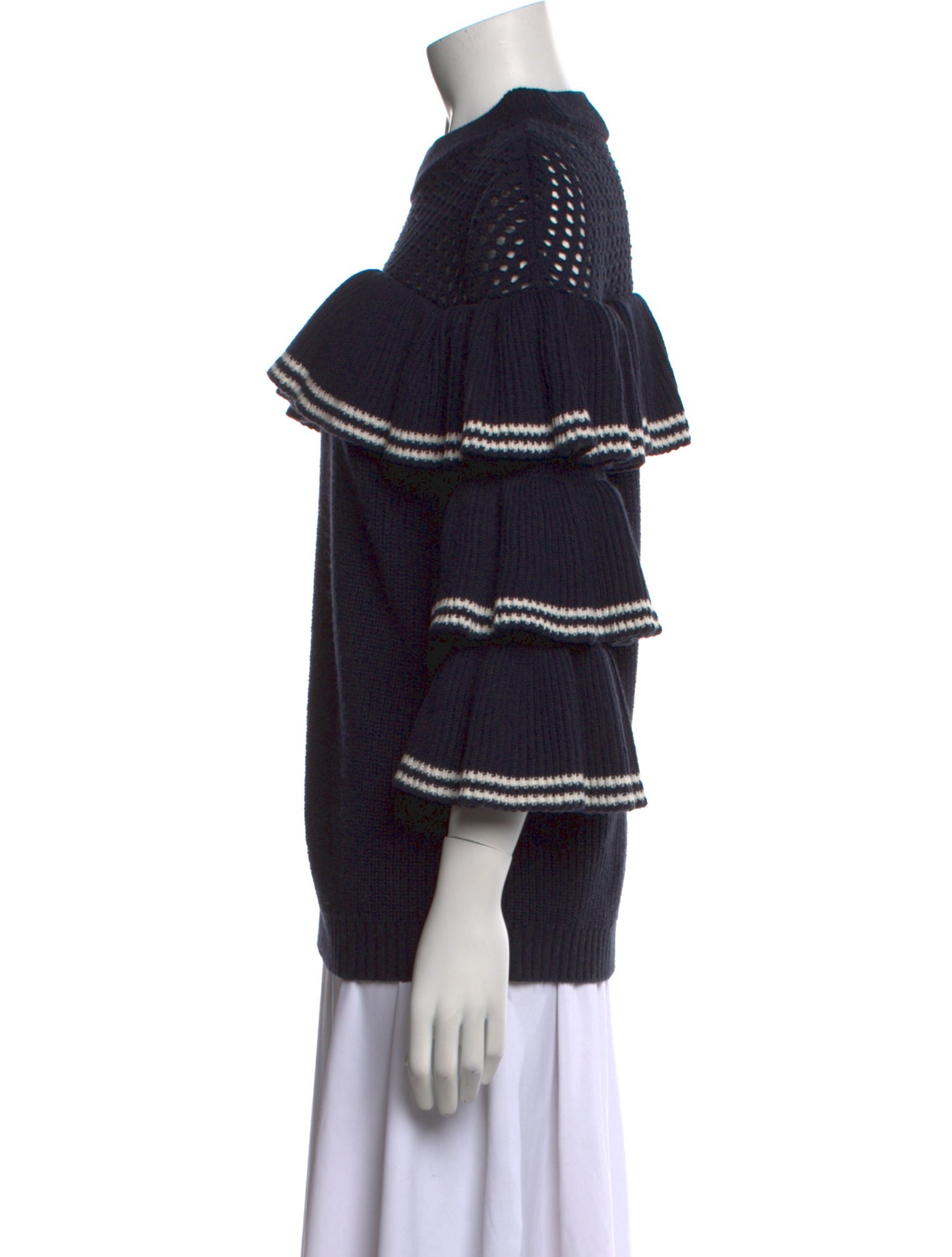 Self-Portrait Wool Striped Sweater