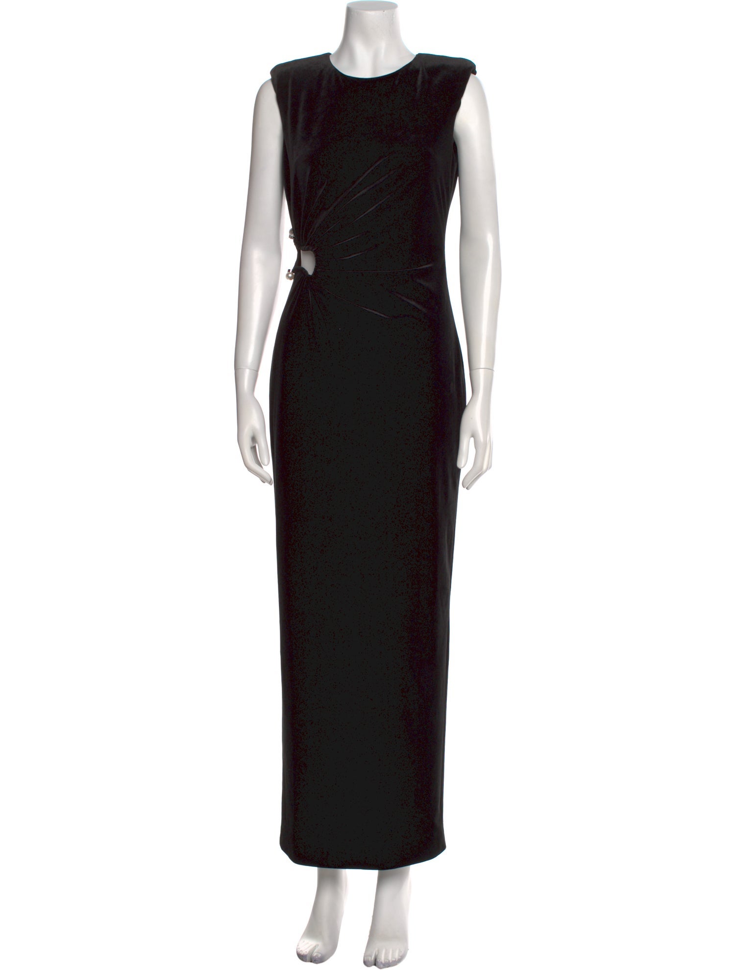 Self-Portrait Crew Neck Long Dress