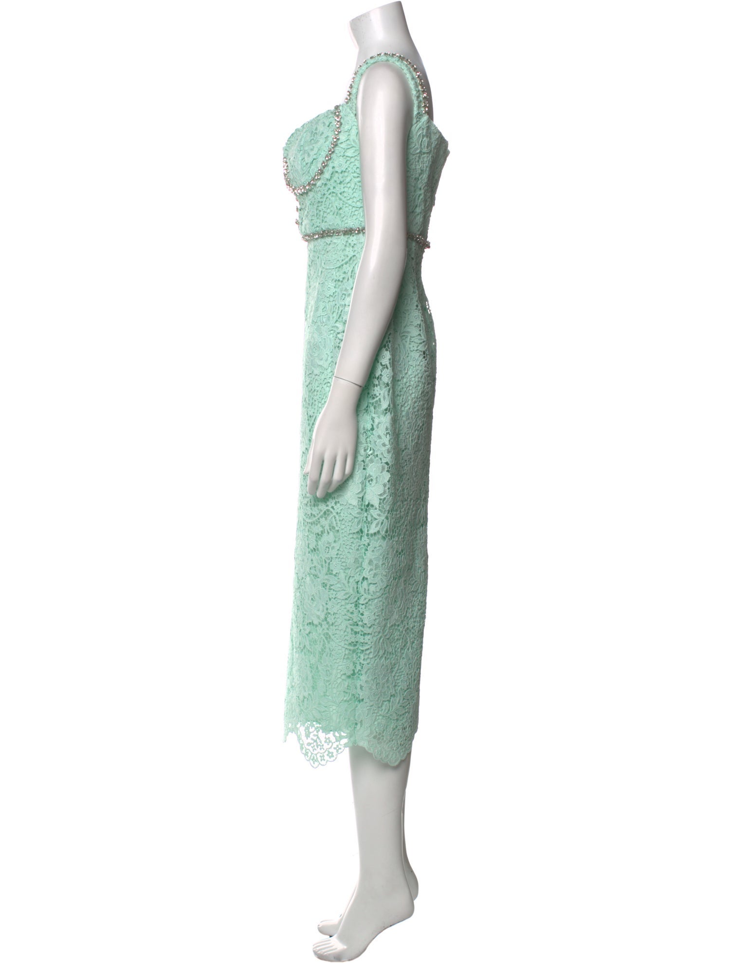 Self-Portrait Lace Pattern Long Dress