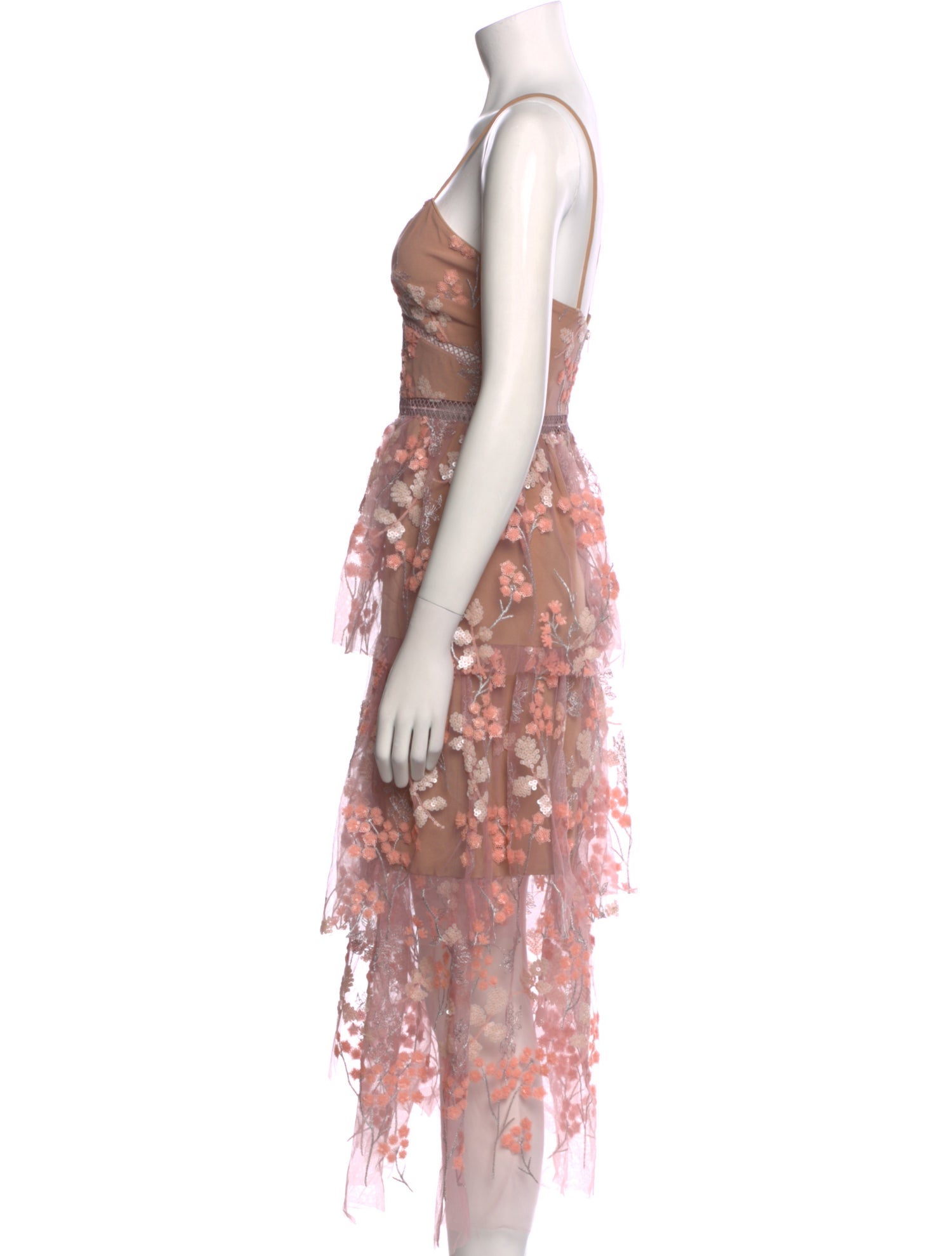 Self-Portrait Lace Pattern Midi Length Dress w/ Tags