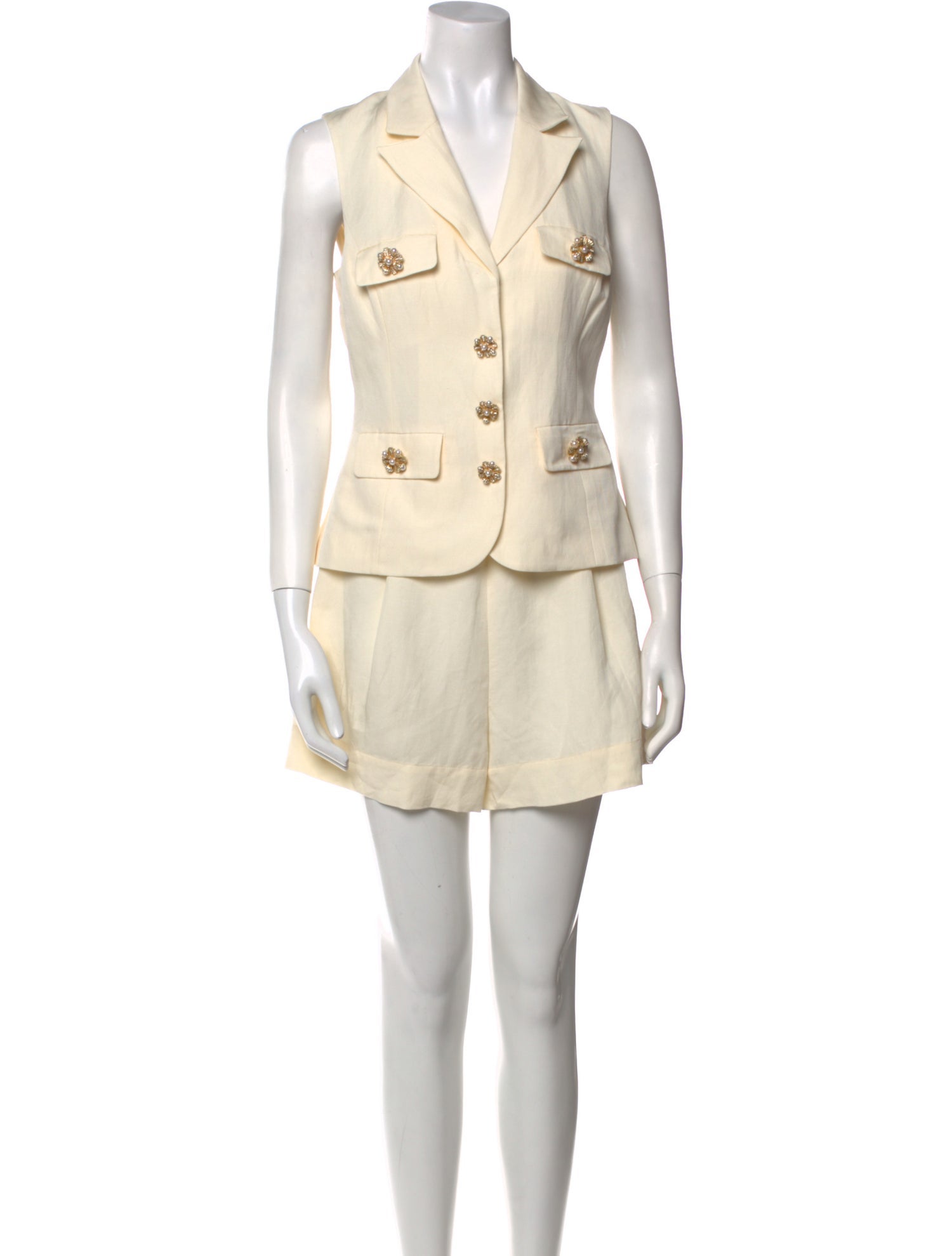 Self-Portrait V-Neck Romper