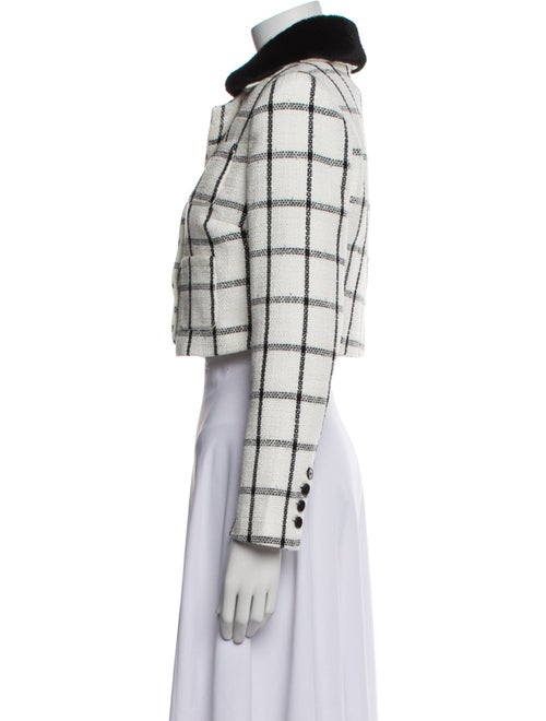 Self-Portrait Plaid Print Evening Jacket