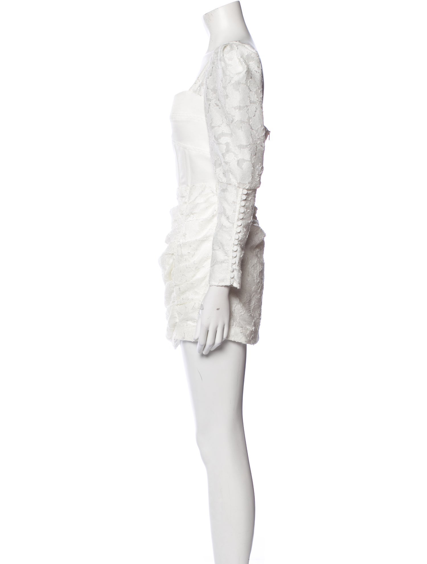 Self-Portrait Square Neckline Mini Dress