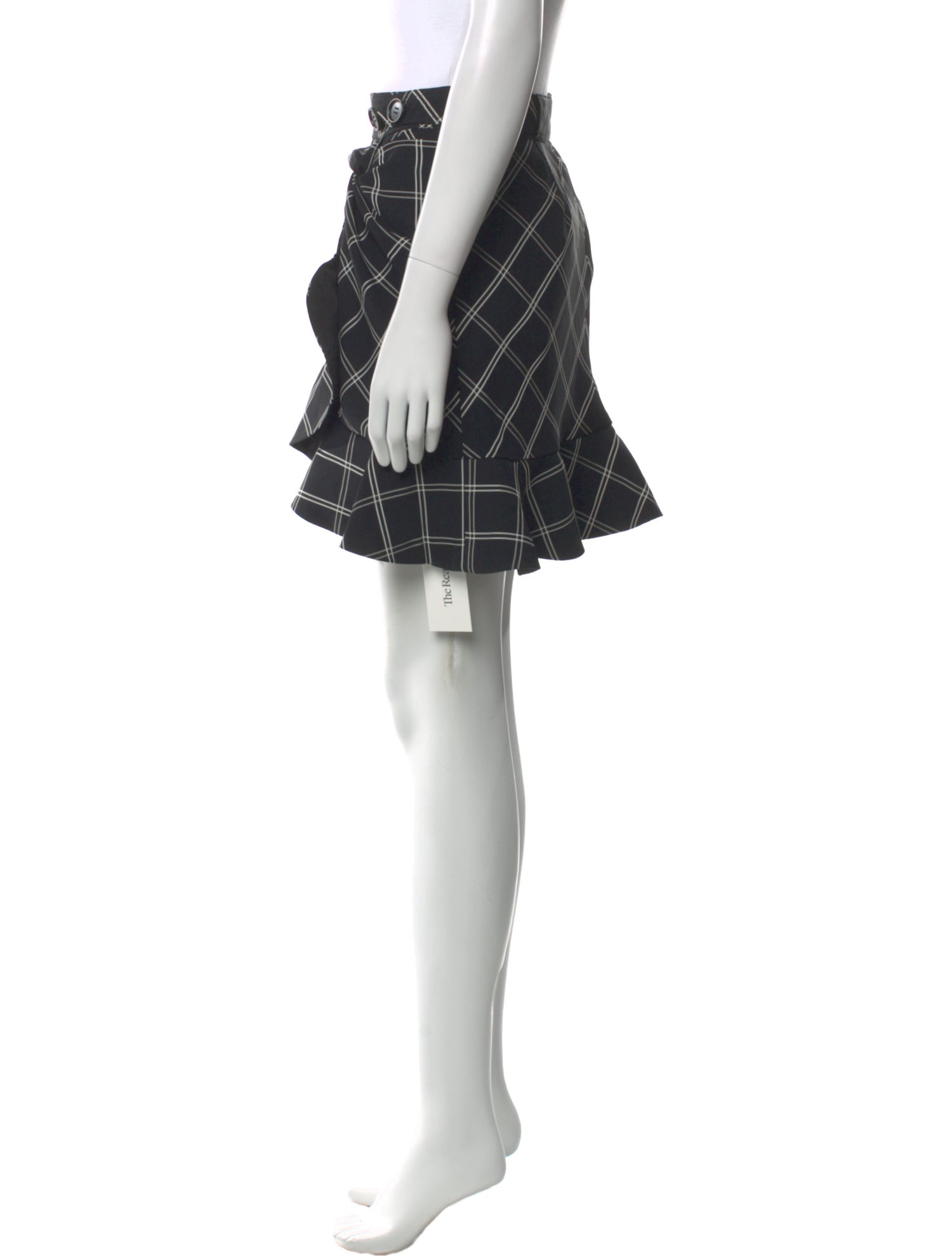 Self-Portrait Plaid Print Mini Skirt w/ Tags