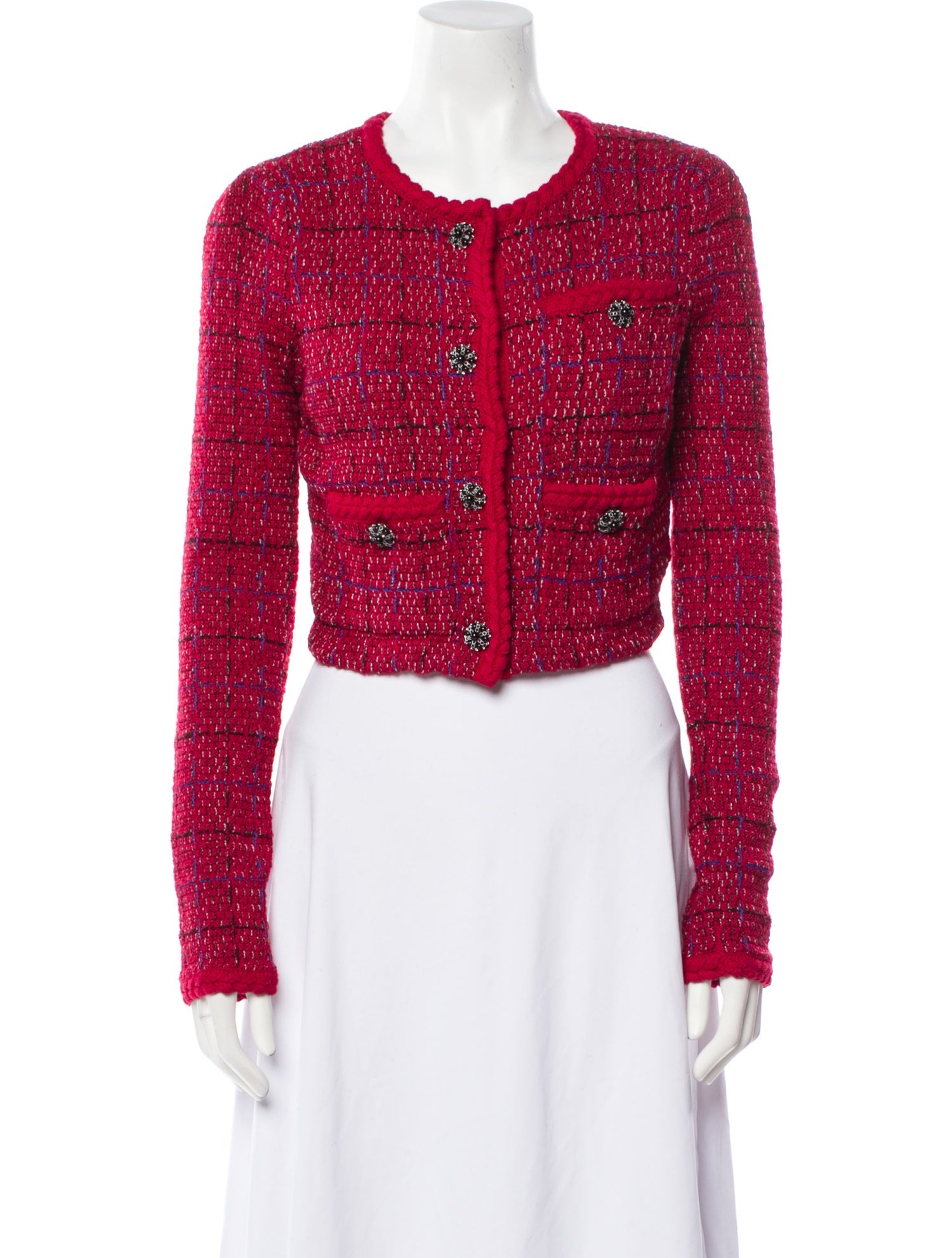 Self-Portrait Tweed Tweed Pattern Bolero