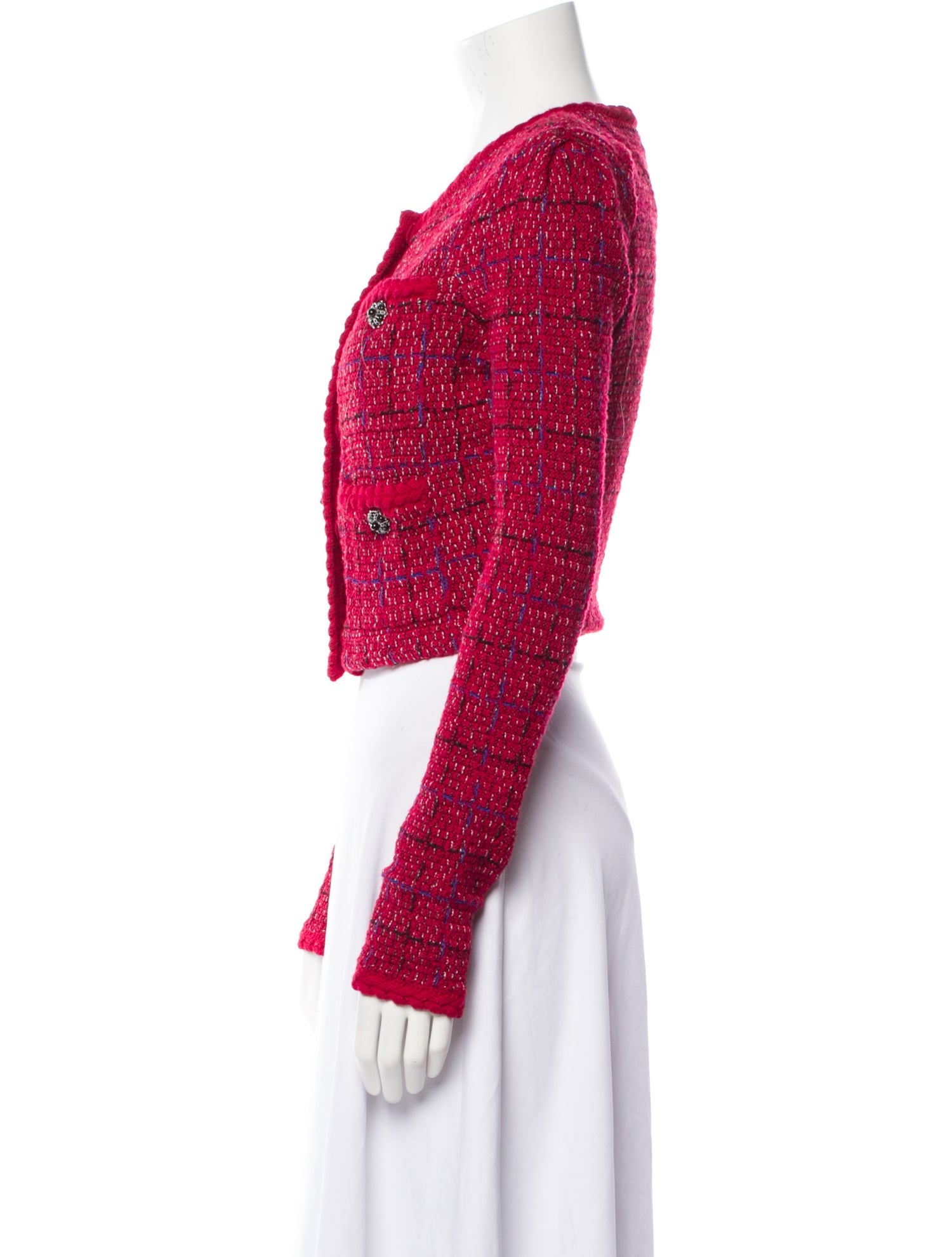 Self-Portrait Tweed Tweed Pattern Bolero