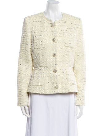 Self-Portrait Tweed Pattern Jacket