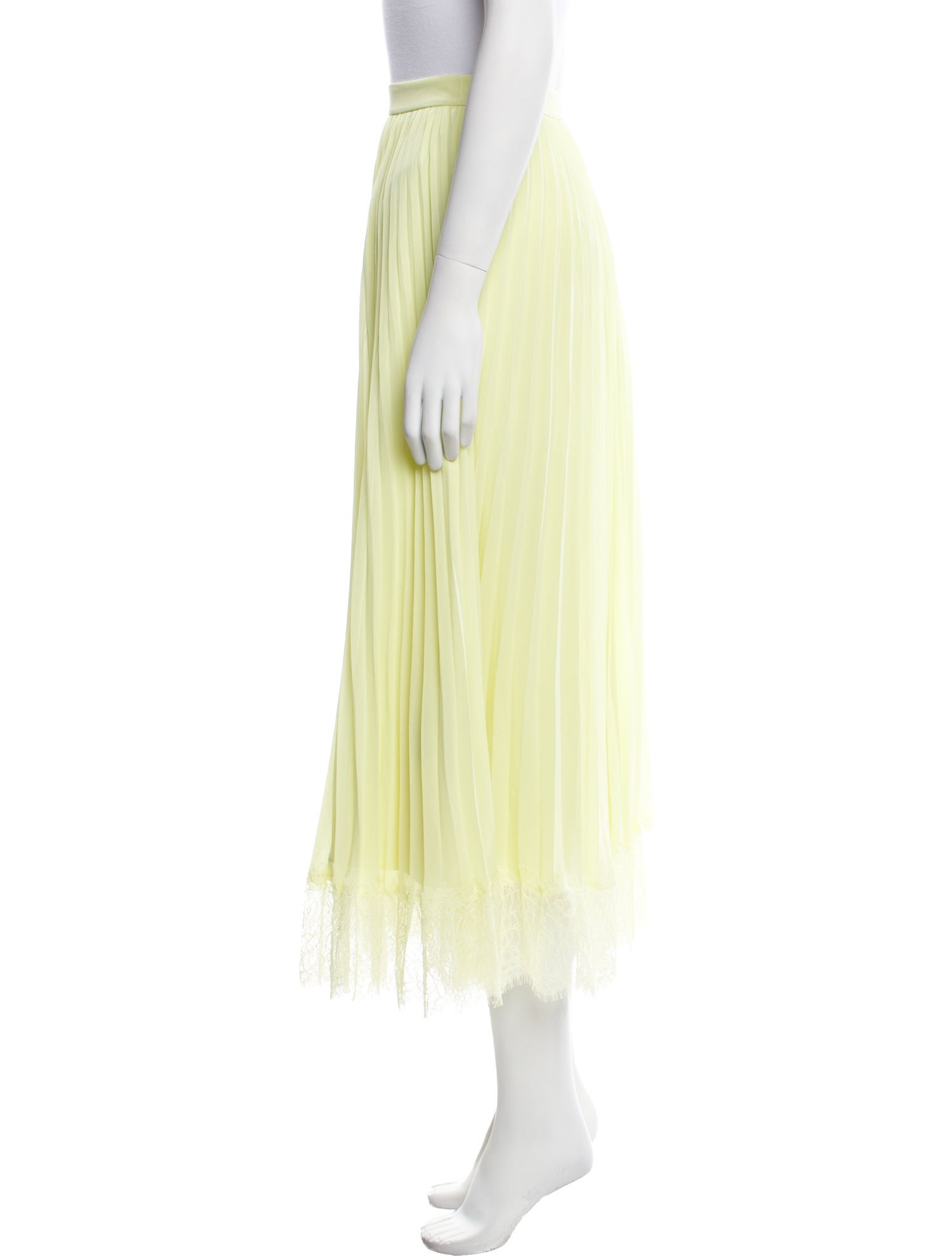 Self-Portrait Lace Trim Embellishment Midi Length Skirt