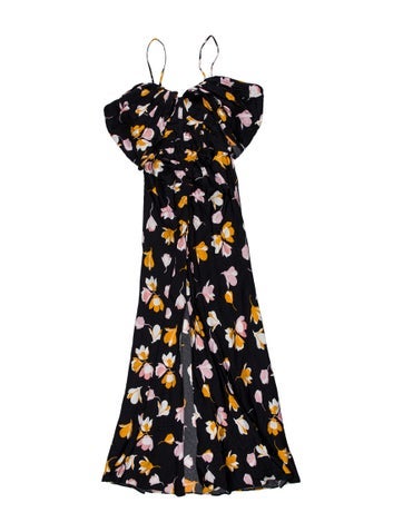 Self-Portrait Dresses Floral Print Long Dress XS