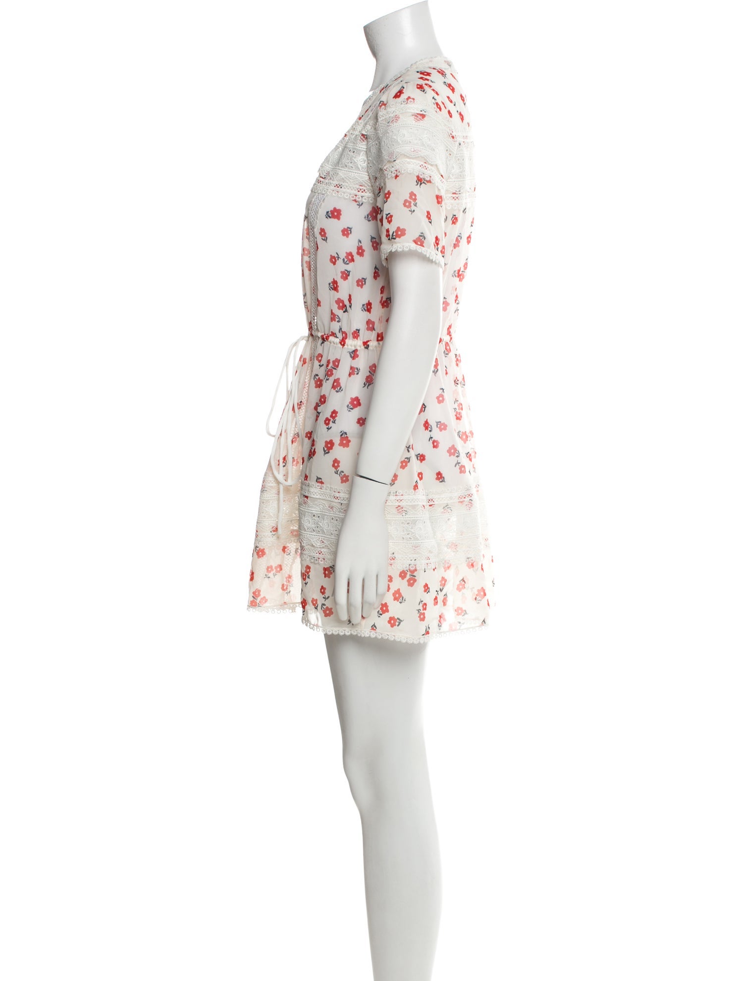 Self-Portrait Floral Print One-Piece