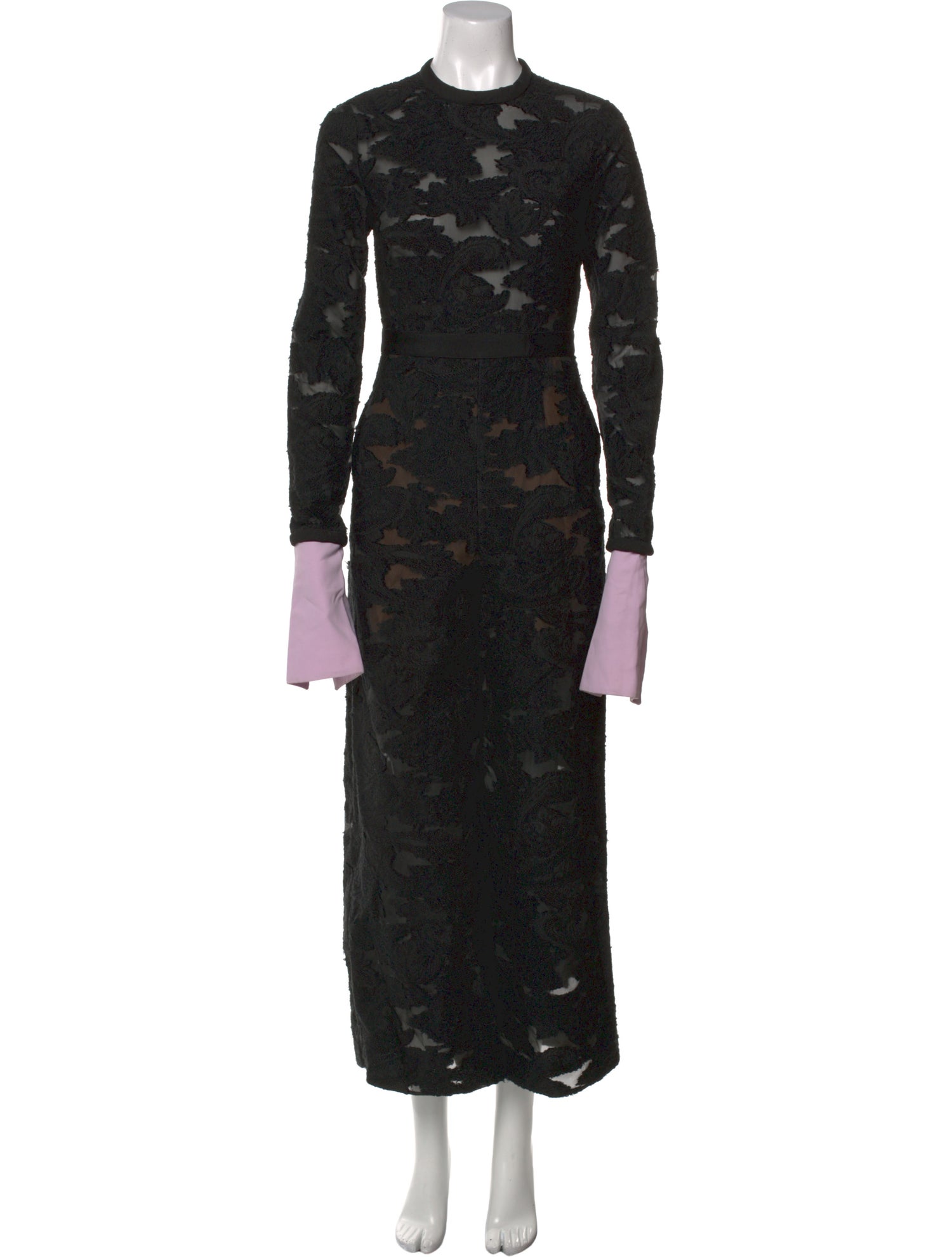 Self-Portrait Lace Pattern Crew Neck Jumpsuit