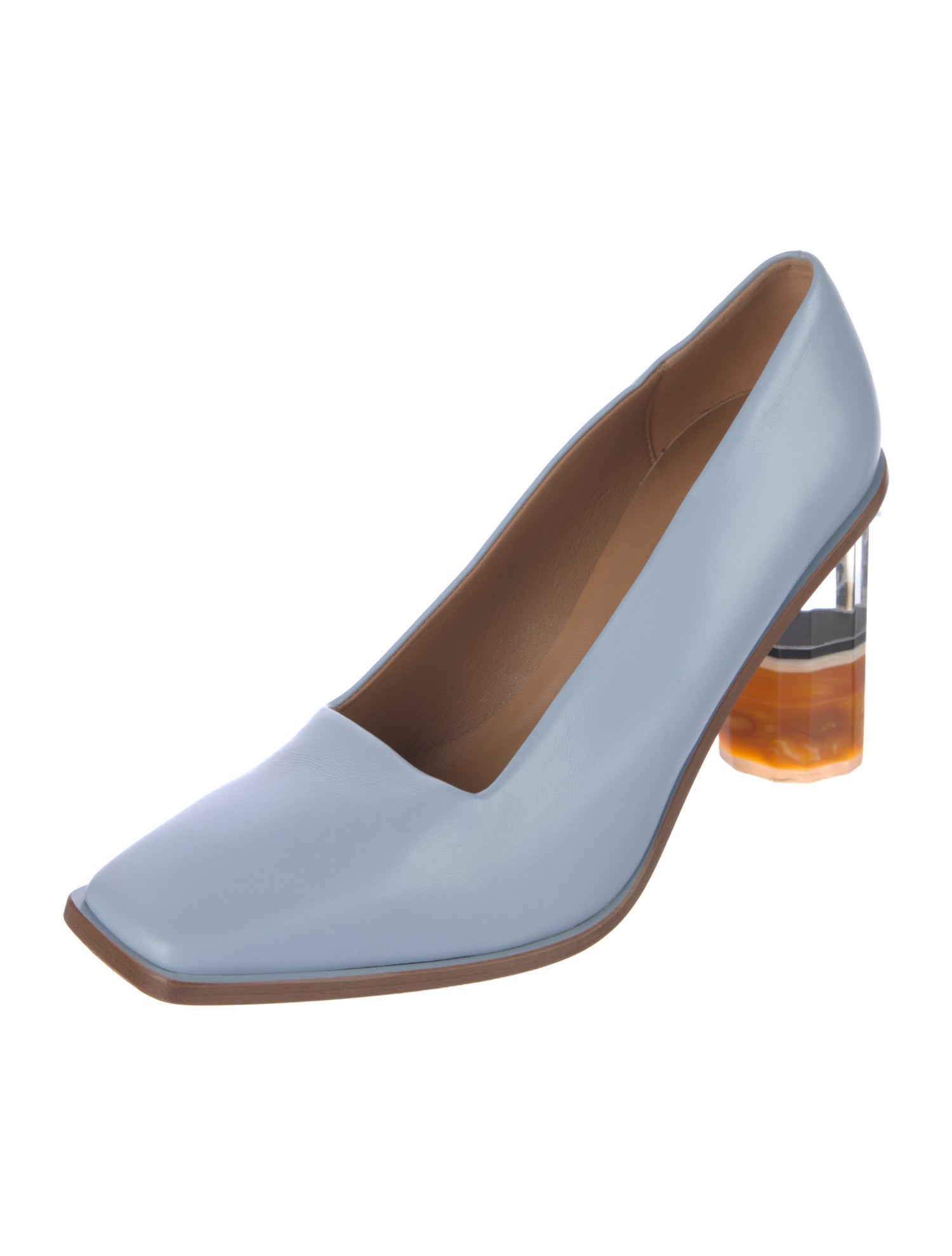 Self-Portrait Leather Pumps