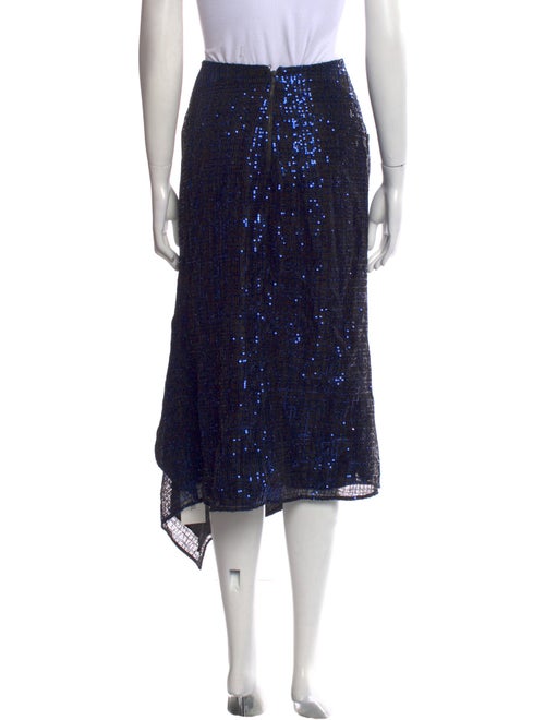 Self-Portrait Sequin Embellishments Midi Length Skirt