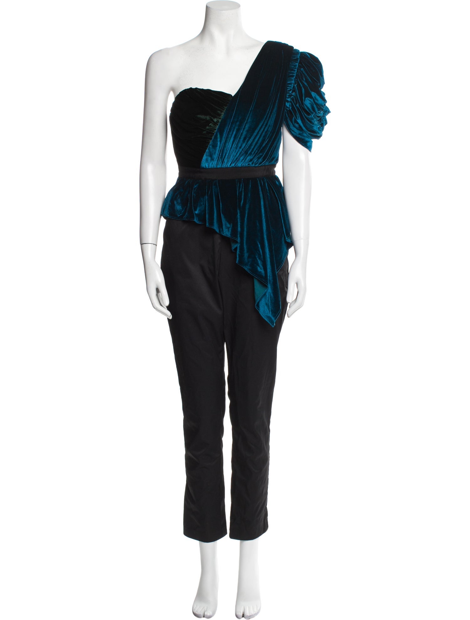 Self-Portrait One-Shoulder Jumpsuit