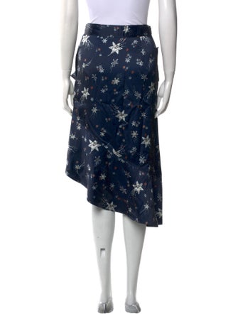 Self-Portrait Printed Midi Length Skirt