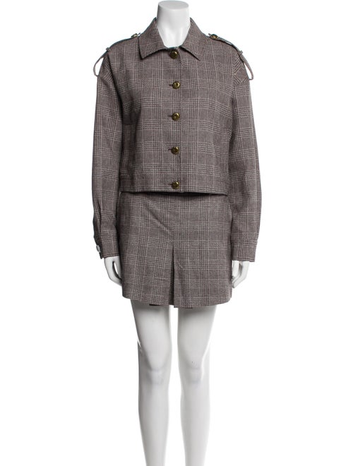 Self-Portrait Tweed Pattern Short Set