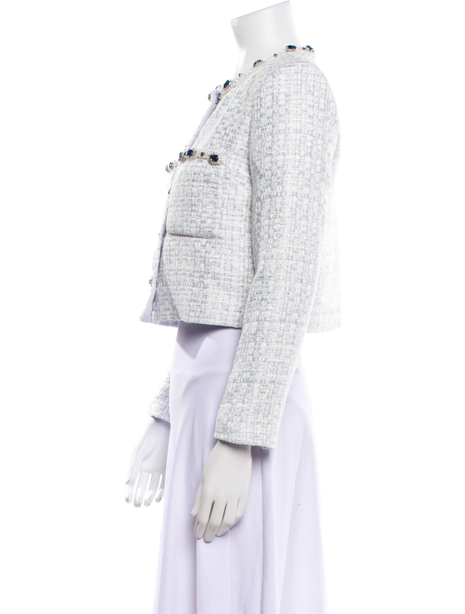 Self-Portrait Tweed Pattern Evening Jacket w/ Tags