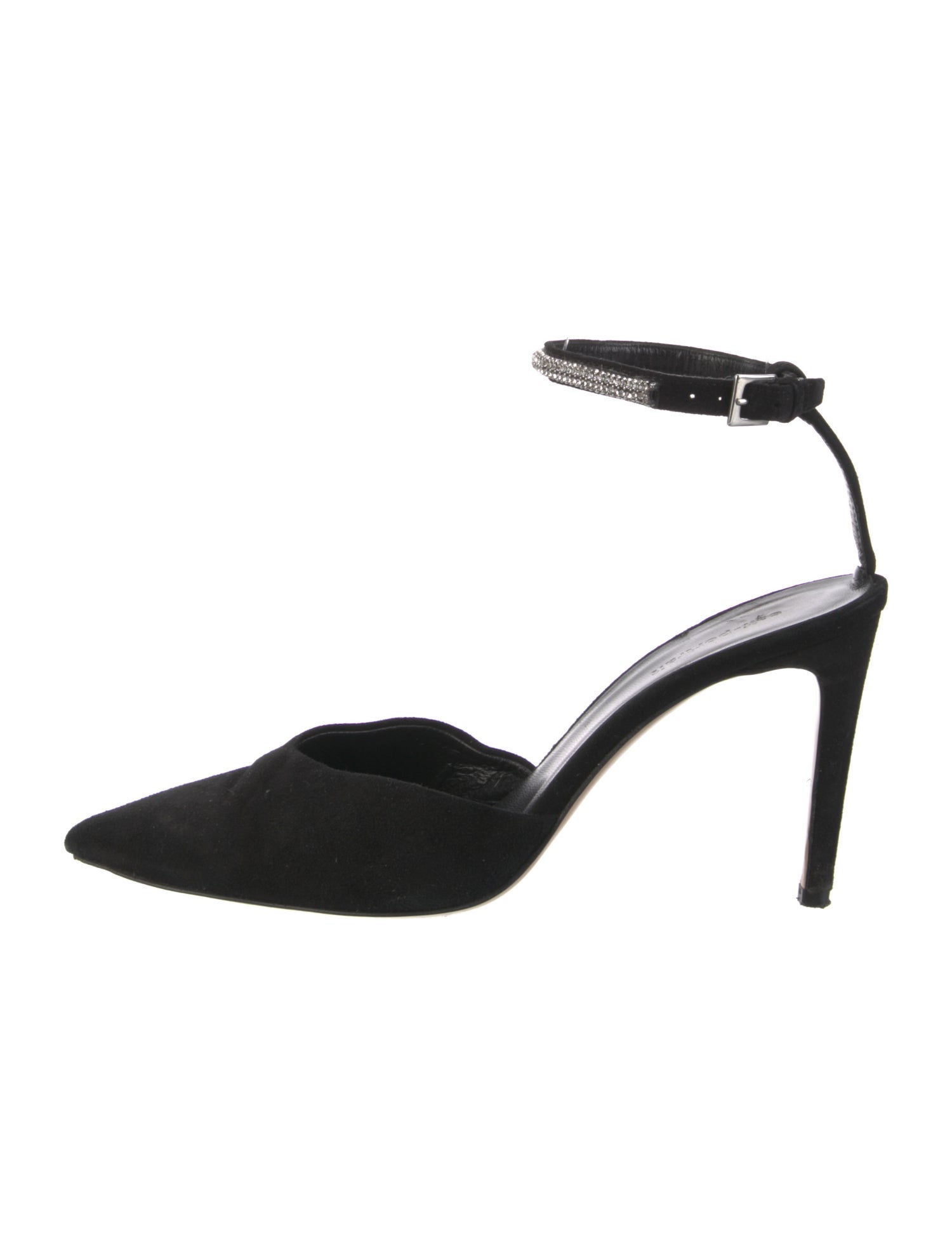 Self-Portrait Suede D'Orsay Pumps