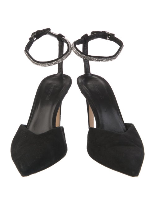 Self-Portrait Suede D'Orsay Pumps