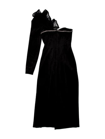 Self-Portrait Turtleneck Midi Length Dress