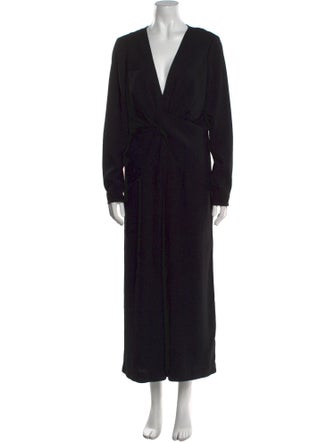 Self-Portrait Plunge Neckline Jumpsuit