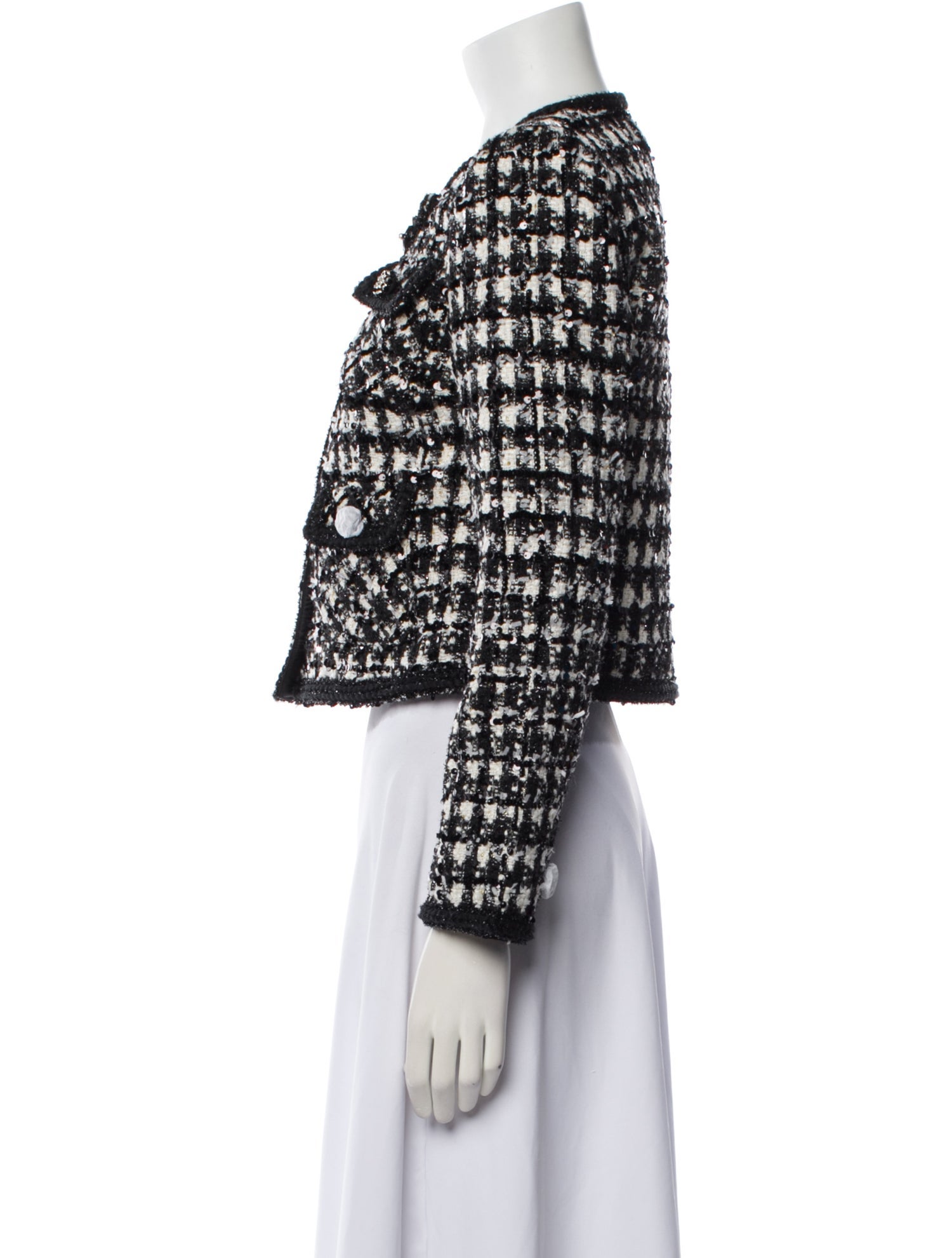 Self-Portrait Tweed Pattern Evening Jacket w/ Tags