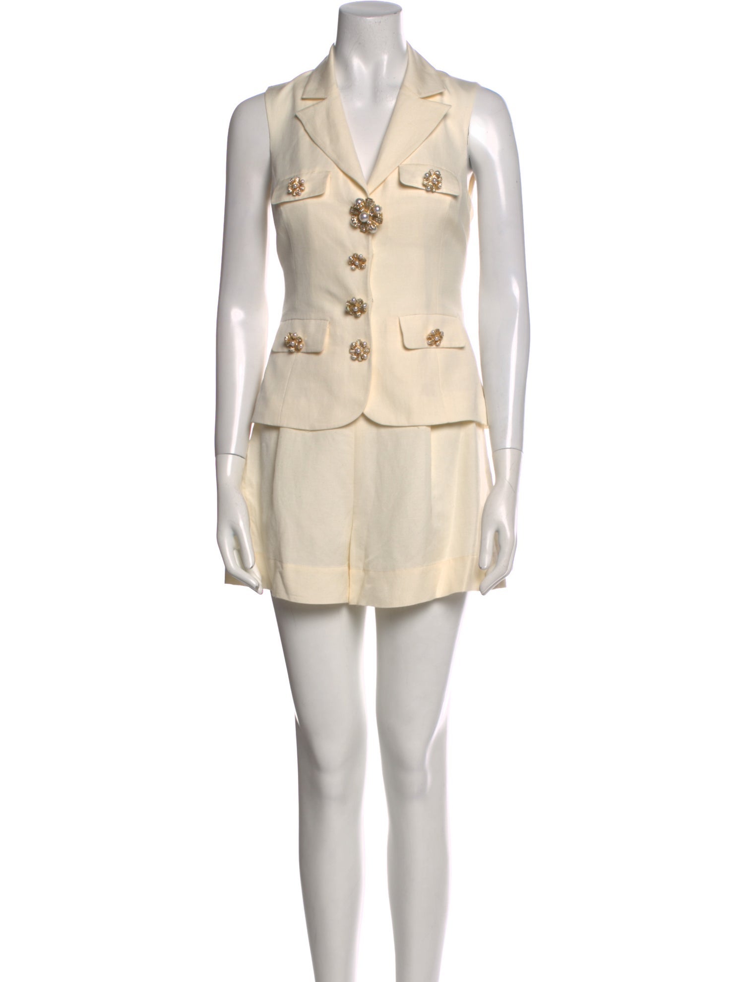 Self-Portrait V-Neck Romper