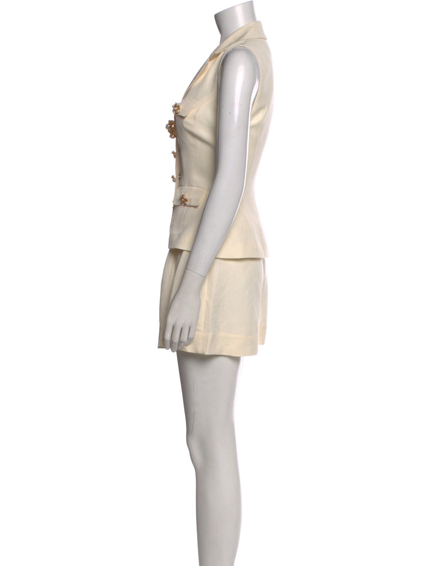 Self-Portrait V-Neck Romper