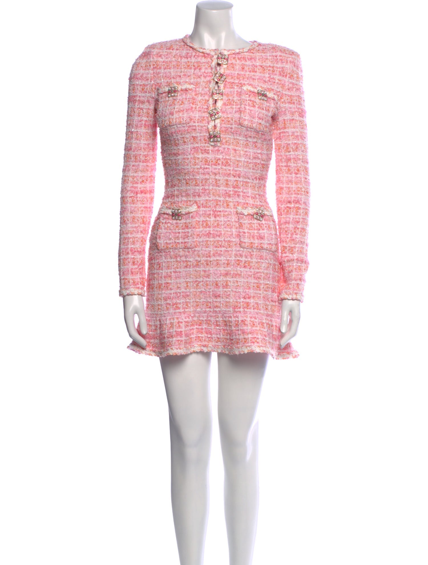 Self-Portrait Printed Mini Dress